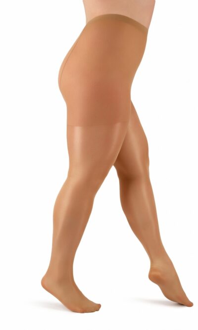 Nude glossy semi opaque tights Aurellie