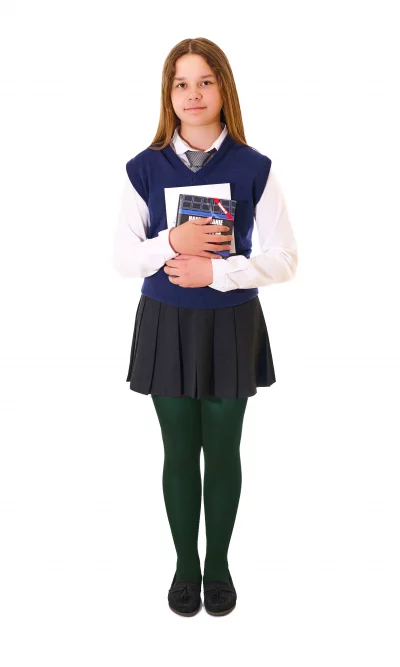 GREEN schools girls opaque tights 60 denier – 3pack