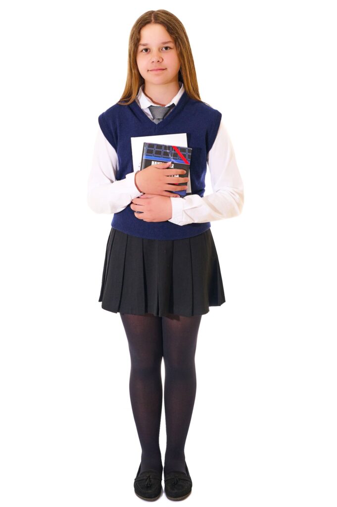 thumbnail image 2 of Aurellie Girls Soft Microfiber Tights – 40 Denier, Semi-Opaque, Breathable, Made In Poland, Multicolor 2 of 5